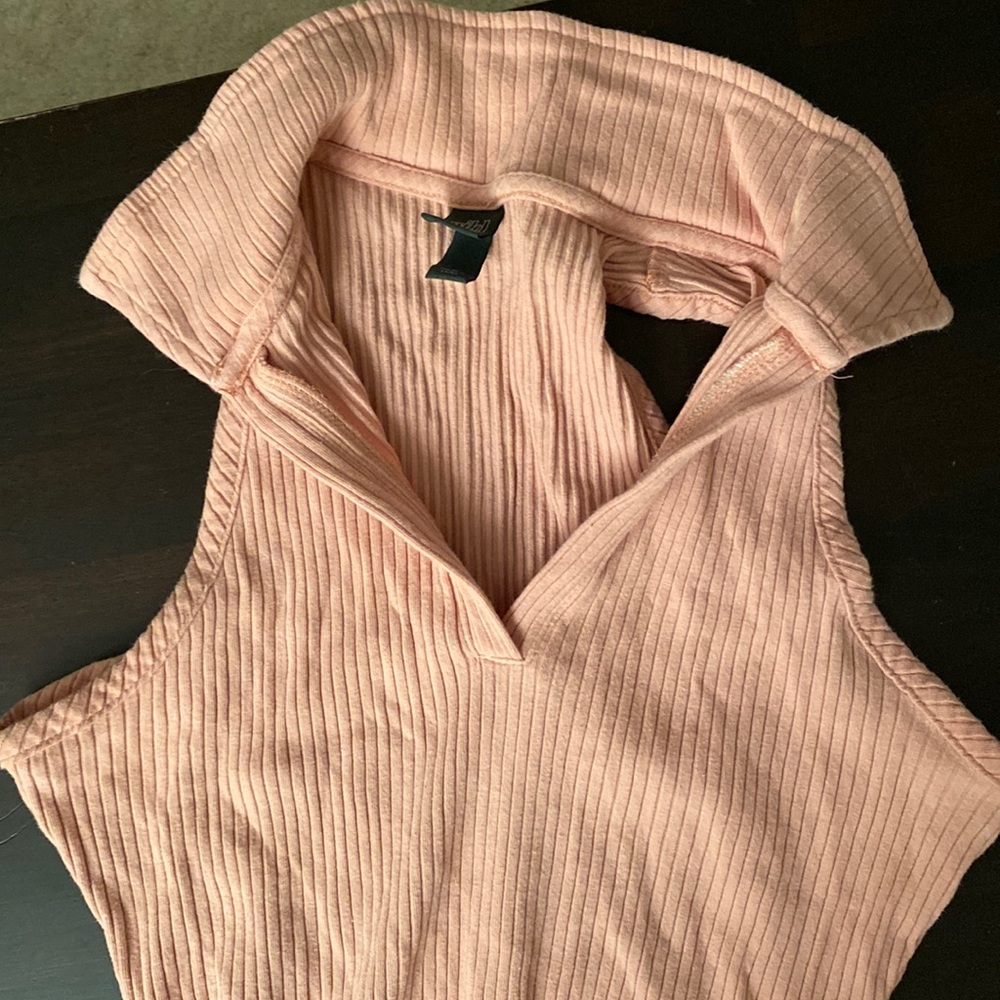 Target brand pink tennis dress, short. it’s like a light coral color